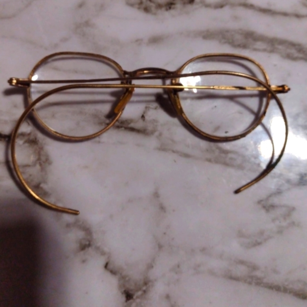 Antique 12k  gold filled optical glasses vintage eye wear